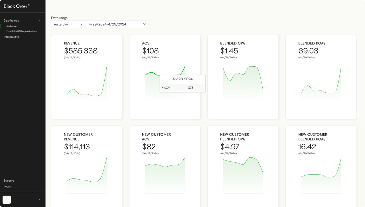 screenshot of Black Crow AI